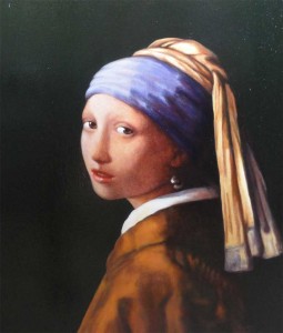 Girl with a Pearl Earring (after J Vermeer 1665) 